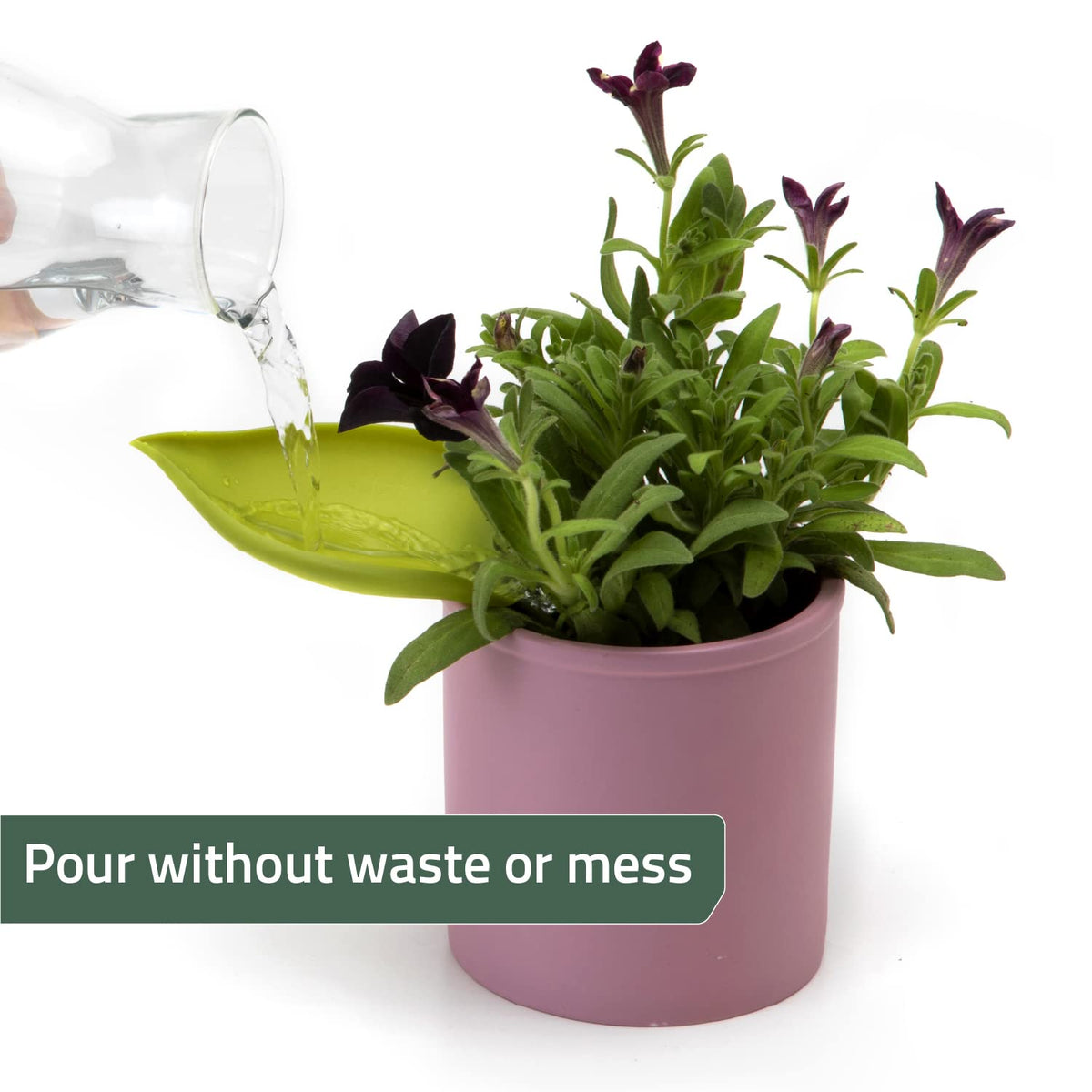 Leaflow packaging displays three funnels for easy setup.