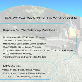 PELIF packaged deck engagement cable ready to install on your mower