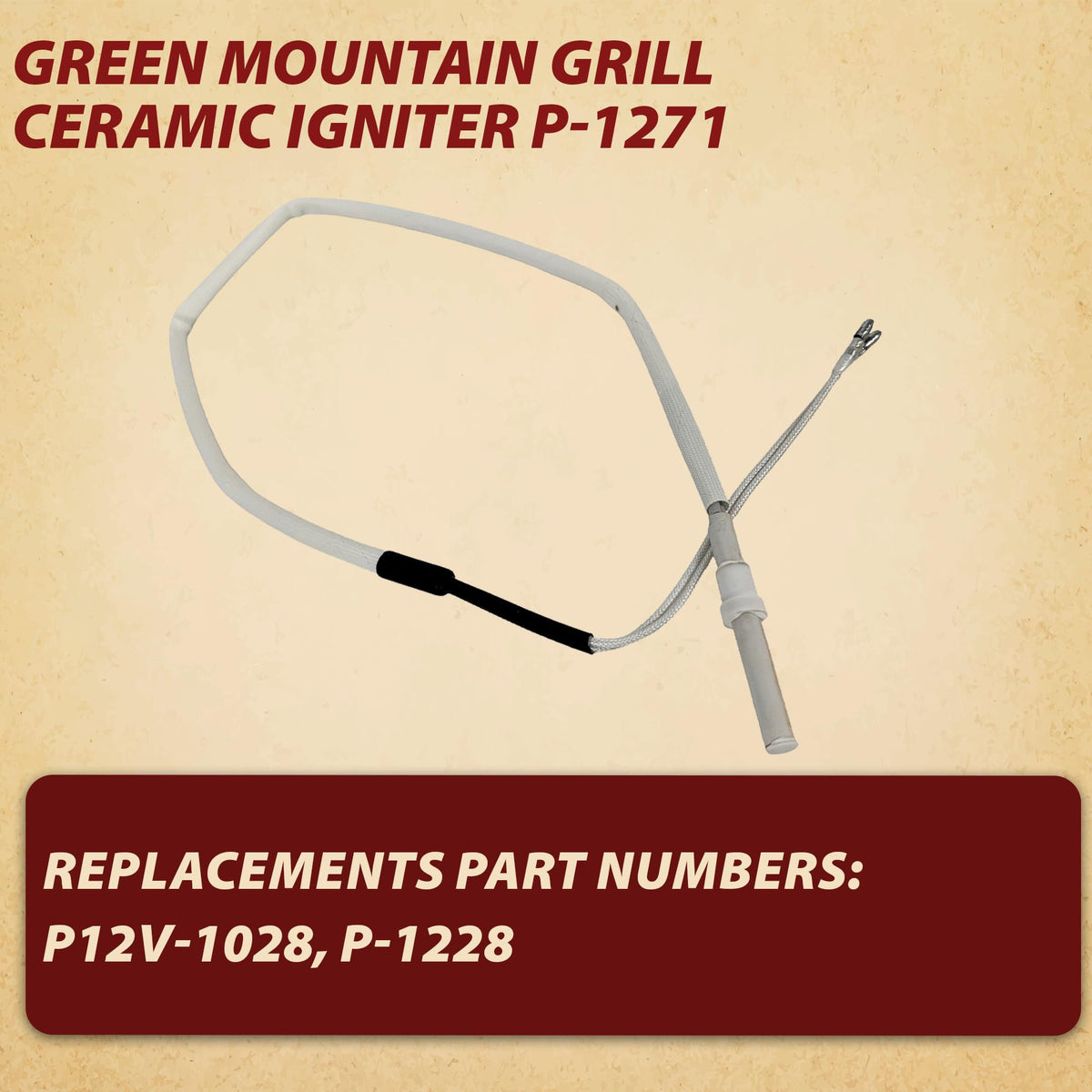 Pellethead GMG 12V Prime igniter for Ledge ensures steady ignition performance.