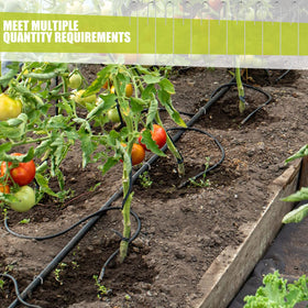 Pelopy stakes install quickly by pushing into soil near plants
