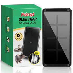 Pelrayt glue trap indoors with large tray captures larger pests safely at home.