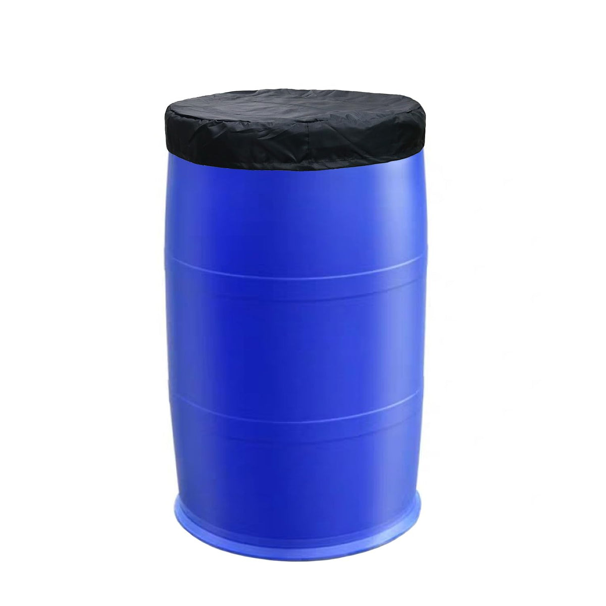 Pemaly 55-gallon drum cover with adjustable drawstring protects from weather