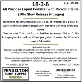 Pendelton 18-3-6 liquid fertilizer lawn application demonstrates even distribution and sustained nutrition.