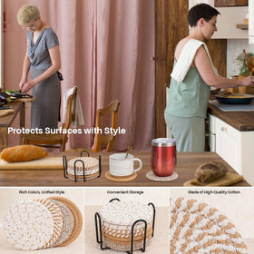 Pengtai cotton woven storage basket offers versatile storage and organization