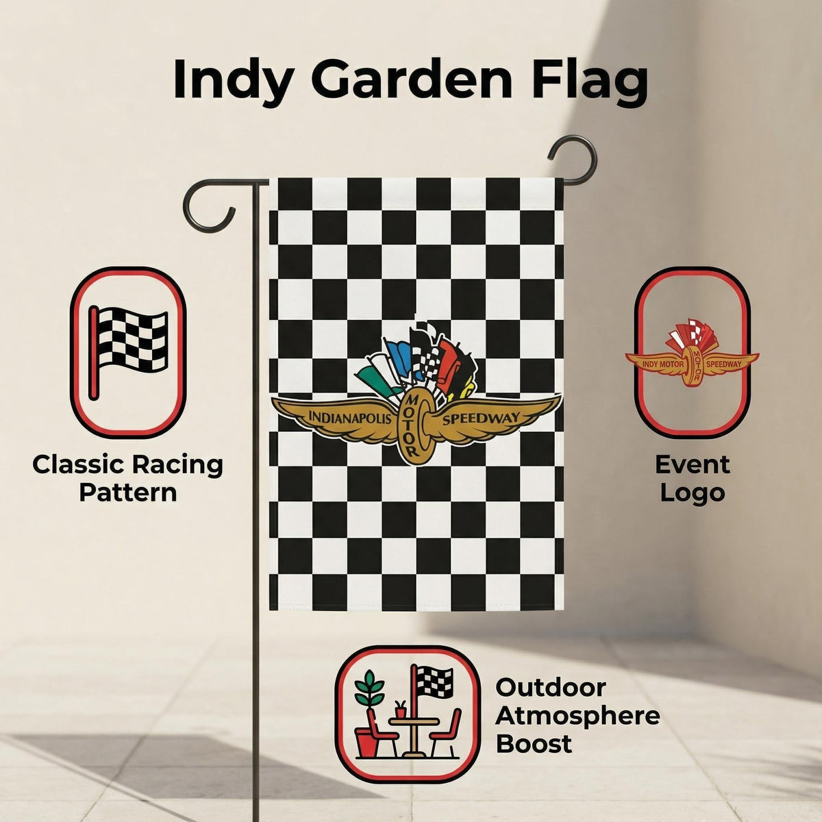 PennantHue double sided print flag ensures visible design from both sides