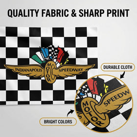 PennantHue Indianapolis Motor Speedway flag for tailgate party setup