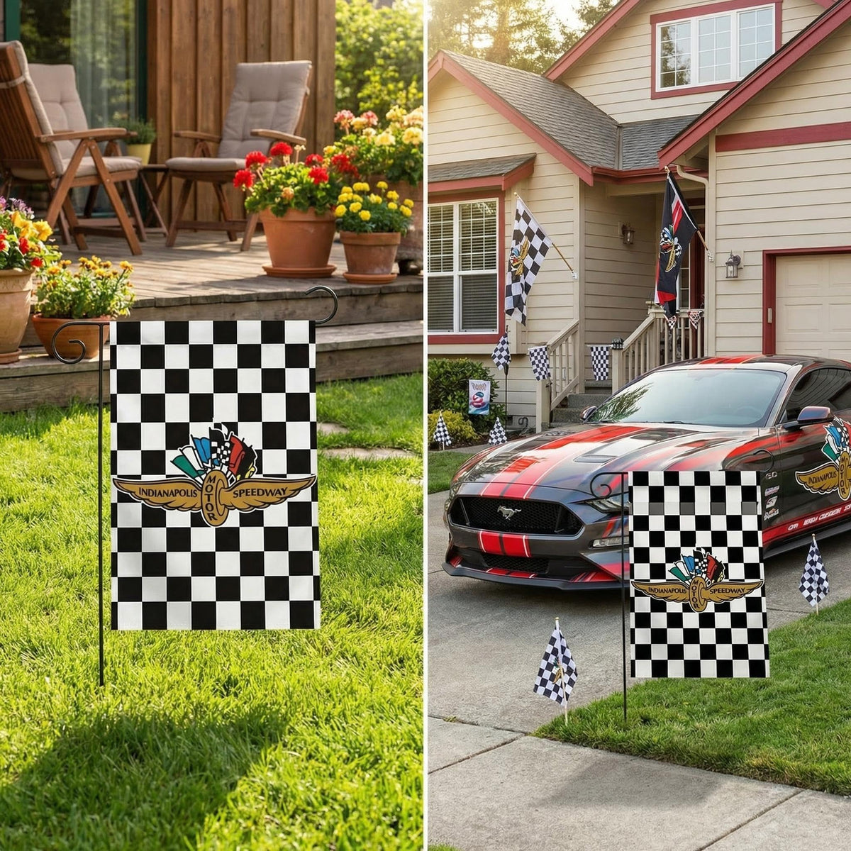 PennantHue outdoor garden flag 12x18 UV resistant and waterproof for year-round visibility