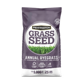Pennington Annual Ryegrass seed bag for rapid color and establishment