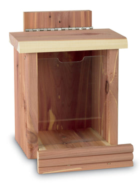 Pennington feeder attracting squirrels and birds in a backyard setting