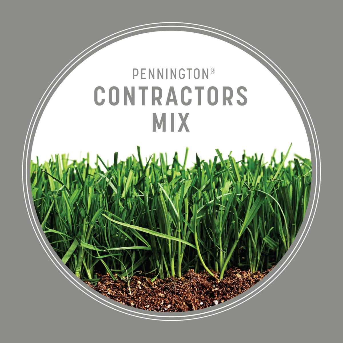 Pennington Contractors Grass Seed Mix Central 7 lb sun-tolerant seed under bright daylight.