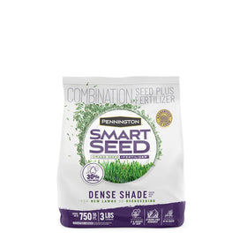 Pennington Dense Shade seed bag for lawns with limited sun.