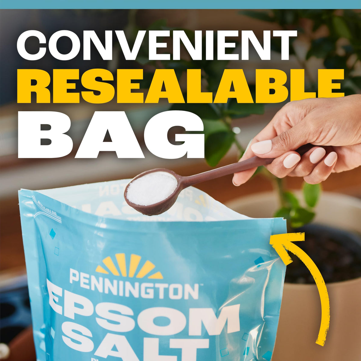 Lawn and garden application with Pennington Epsom Salt.