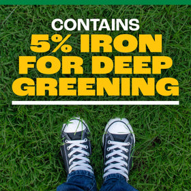 Pennington Full Season Lawn Fertilizer polymer-coated urea close-up illustrating slow release