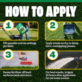 Iron boost supports vibrant, deep-green turf during the growing season.