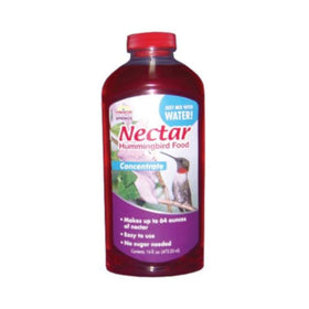Pennington Natural Springs hummingbird nectar concentrate bottle shows easy-mix in label.
