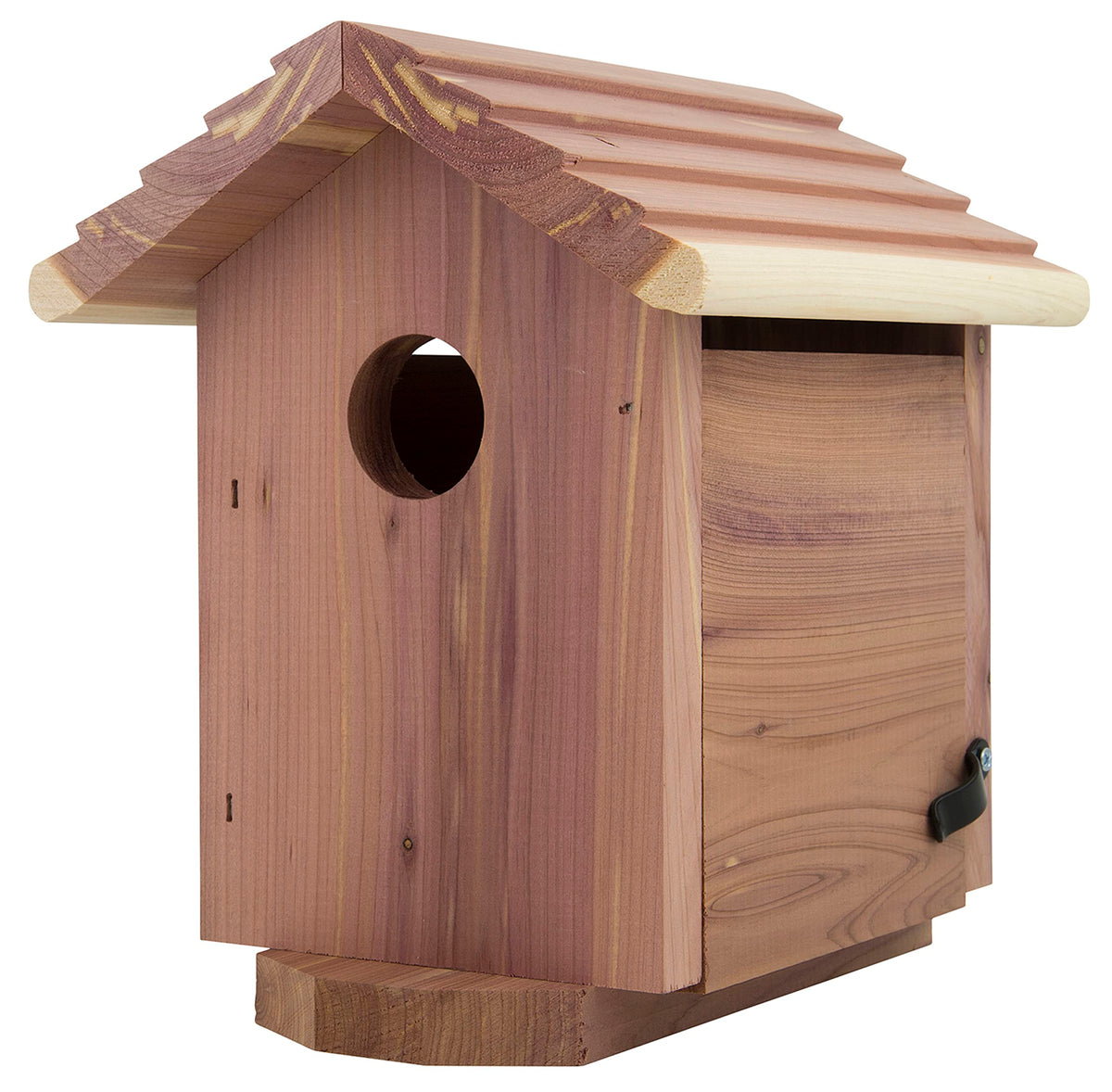 Pennington Pride Cedar Birdhouse exterior view highlighting natural cedar for outdoor nesting.
