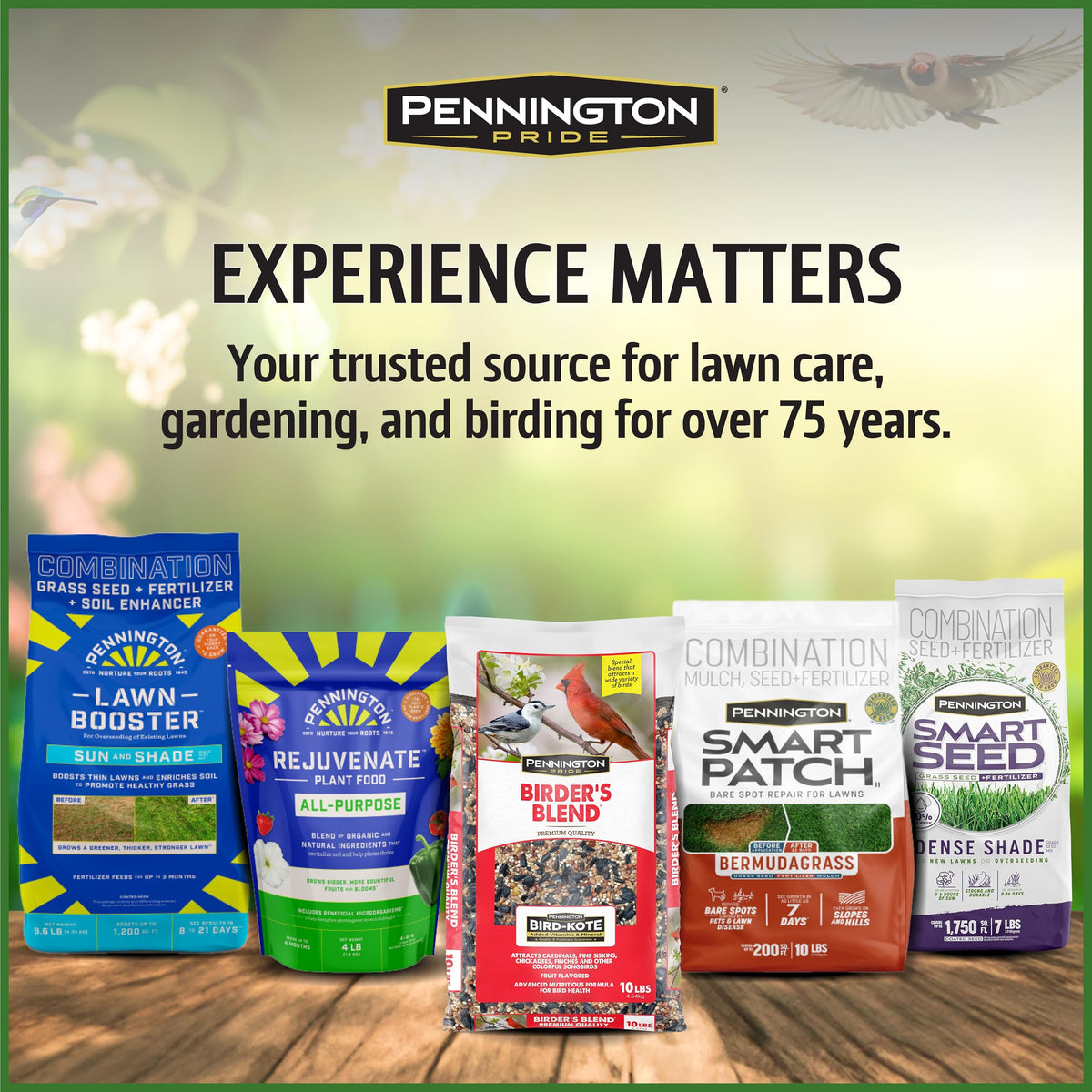 Bird-Kote technology branding on Pennington Pride Squirrel & Critter packaging.