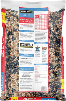 Pennington Select Birder Blend in feeder setup ready to invite backyard birds.