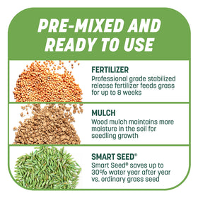 Pennington Smart Patch mulch dries lighter to indicate watering time.