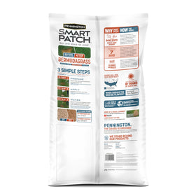 Pennington Smart Patch tackifier on slope protects seed against rain and washaway.