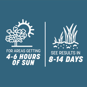 Pennington Smart Seed Pennsylvania Mix drought-tolerant seed coating shown for water savings.
