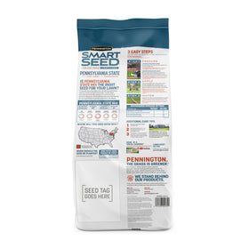 Pennington Smart Seed Pennsylvania Mix seed coating closeup highlighting fertilizer-enhanced protection.