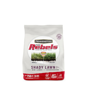 Pennington The Rebels Tall Fescue seed bag front view for shade-ready turf