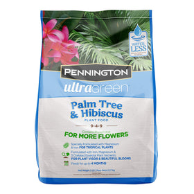 Pennington Ultra Green plant food bottle feeding palms and hibiscus for lush blooms