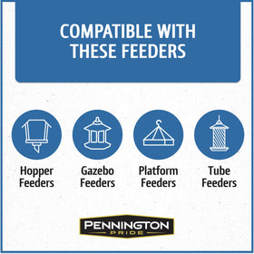 Pennington wild bird seed bucket refill-ease for easy refills and storage.