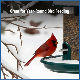 Pennington wild bird seed bucket compatibility with hopper, platform, and tube feeders.