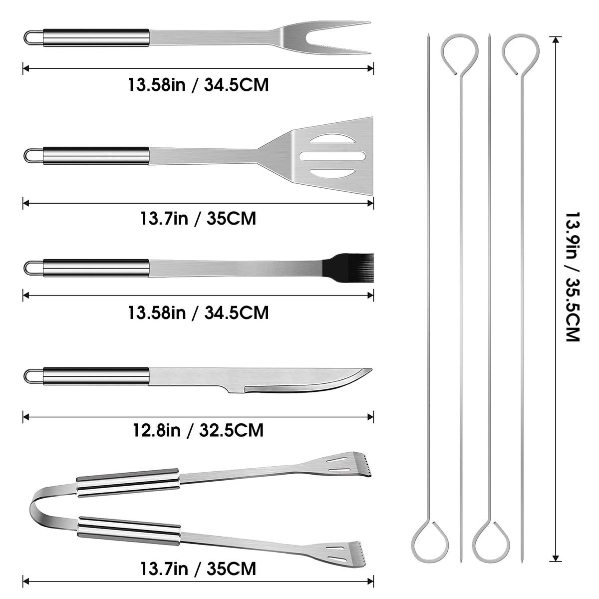 Penobon fork demonstrates secure meat handling with a sturdy grip.
