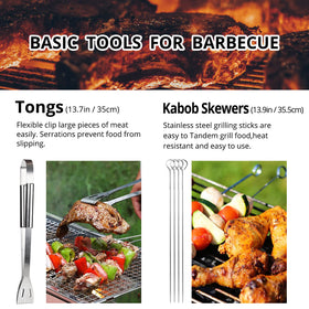 Penobon grill brush enables easy cleaning after grilling sessions.