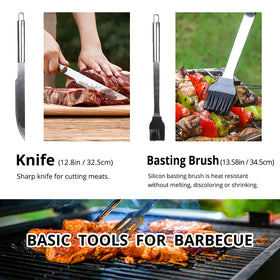 Penobon skewers promote even spacing for flavorful results.