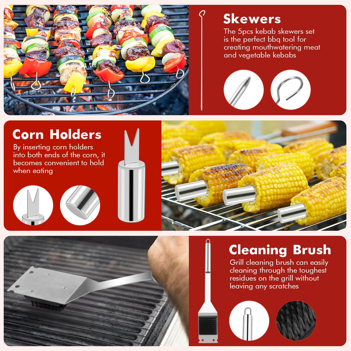 Penobon grill kit camping bag for outdoor cooking.