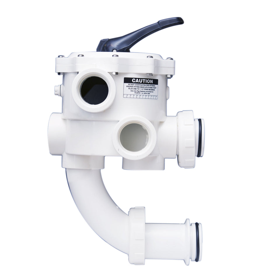 Pentair 261152 2-Inch threaded multiport valve for precise flow control in D.E. pool and spa filters.