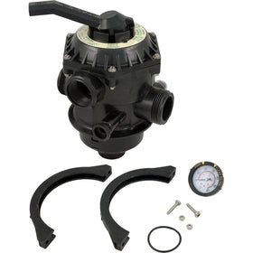 Pentair 262506 six-way clamp-style valve enables easy multi-port control for pool filters.