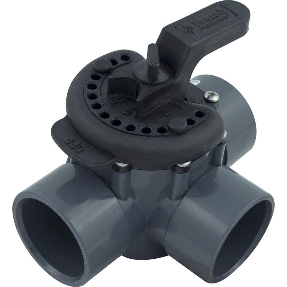Pentair 263028 three-port diverter valve with 2in PVC for automated water routing