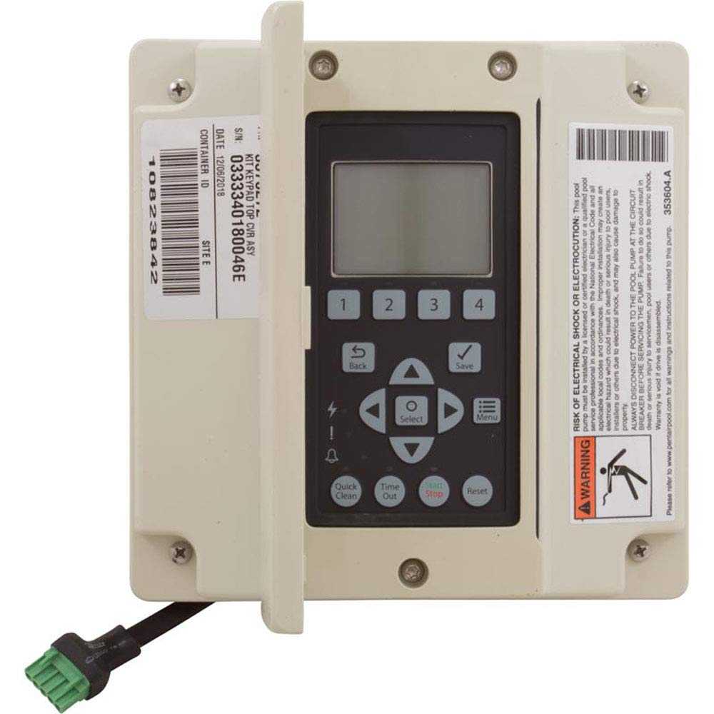 Pentair keypad installed on IntelliFlo pump for reliable operation