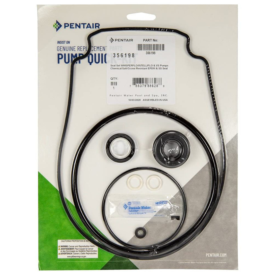Pentair pump seal quick kit for Whisperflo Intelliflo pumps, reliable sealing and reduced downtime.