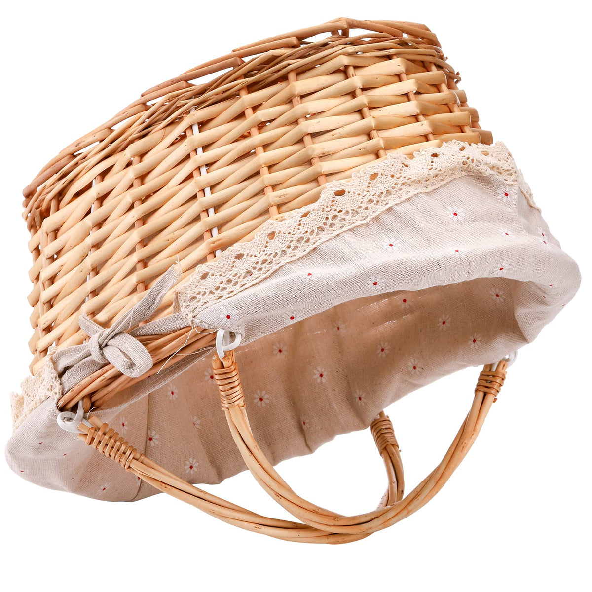 Peohud woven basket adds rustic charm to any setting.