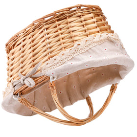 Peohud woven basket adds rustic charm to any setting.