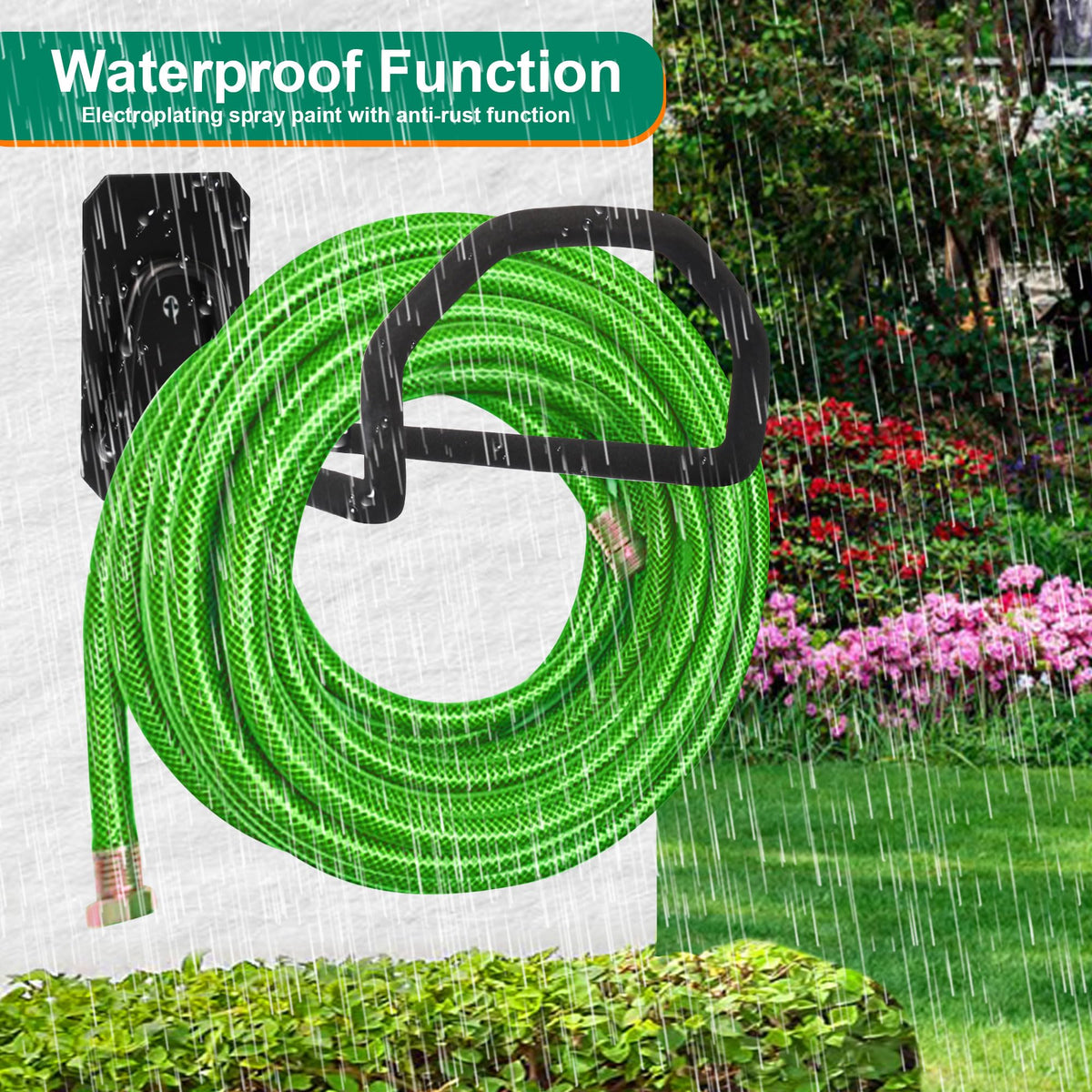 PeoMev hose holder anti-slip coating closeup showing grip and durability