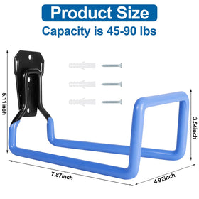 Packaging includes screws and anchors for sturdy outdoor mounting.