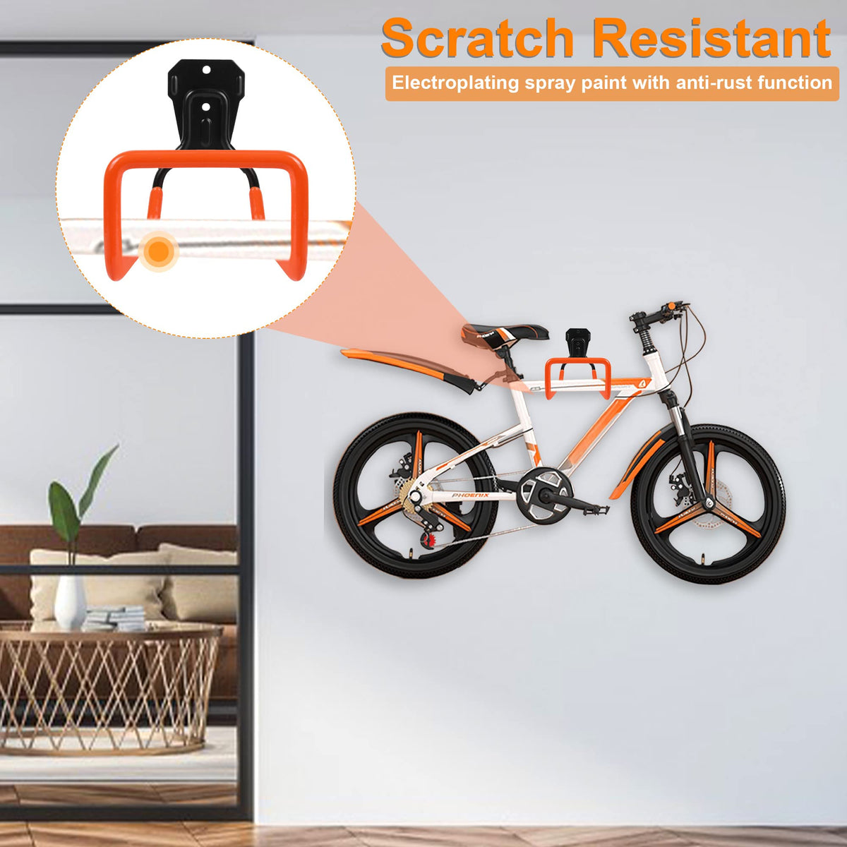 PeoMev wall-mounted hose rack keeps hoses tidy and kink-free.