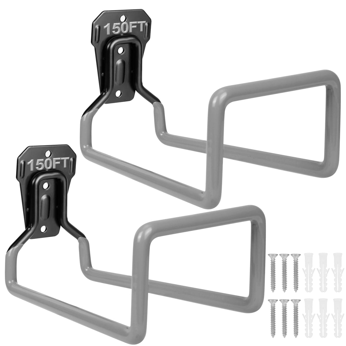 PeoMev water hose holder wall-mount assembly keeps hoses tidy and accessible.