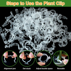 PEOUWNES weather-resistant plastic clips withstand outdoor conditions.