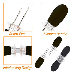 PEOUWNES corn holders ideal for BBQ, picnics, and camping outdoor meals.