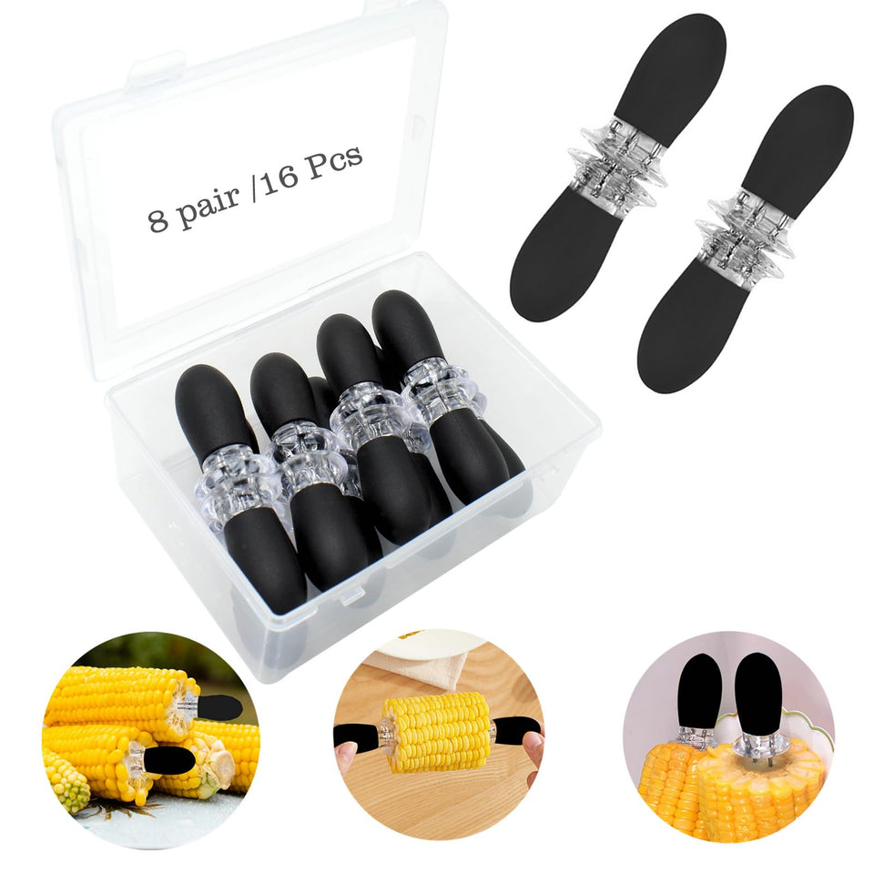 PEOUWNES corn holders with interlocking design provide safe, compact storage.