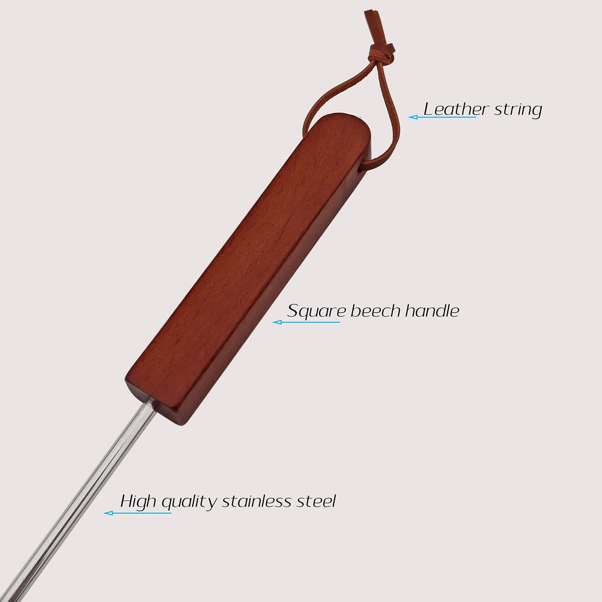 PEPKICN leather-string hanging design enables easy storage within reach.