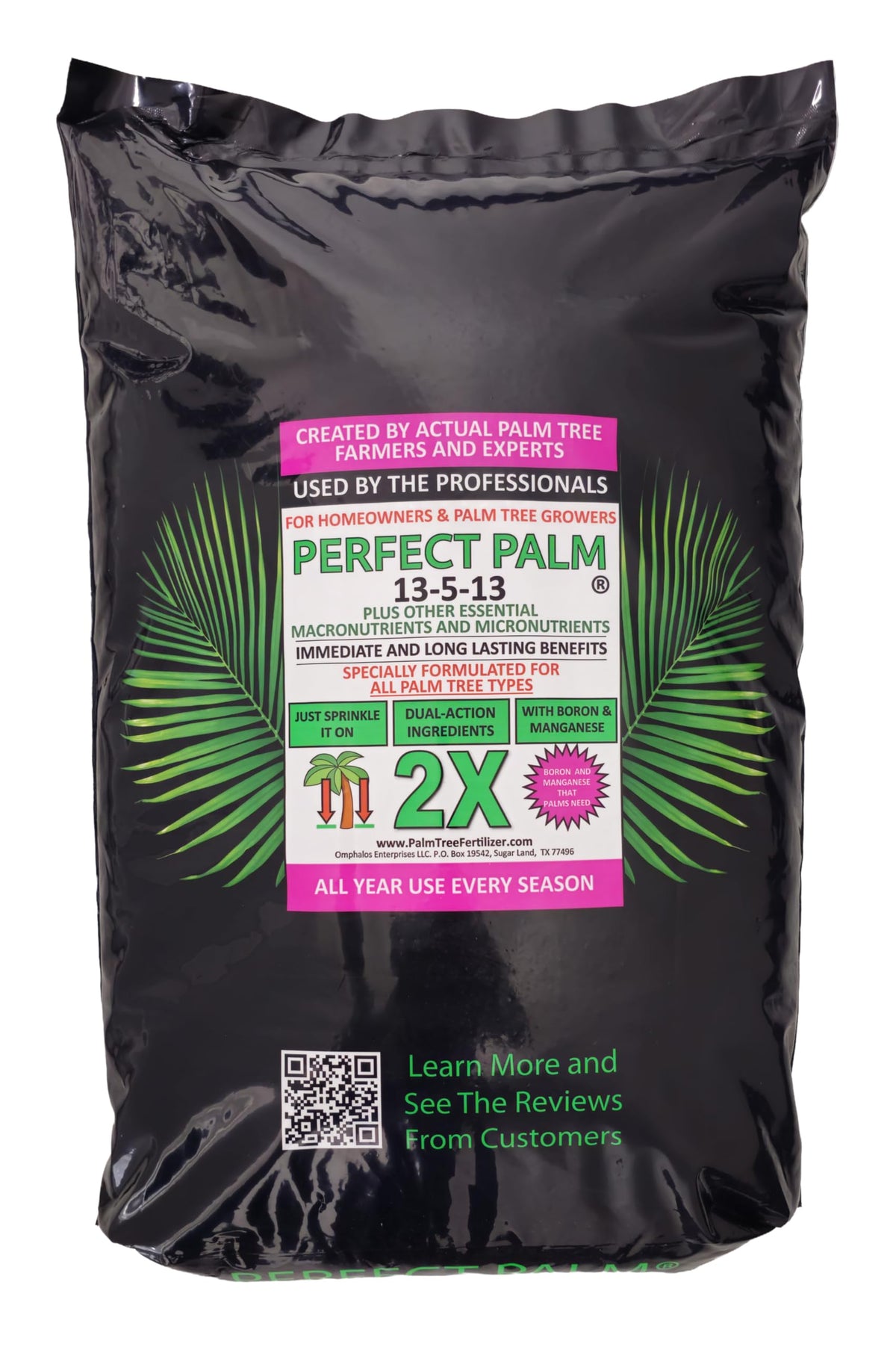 Perfect Palm 40lb bulk bag ready for easy refills and storage.